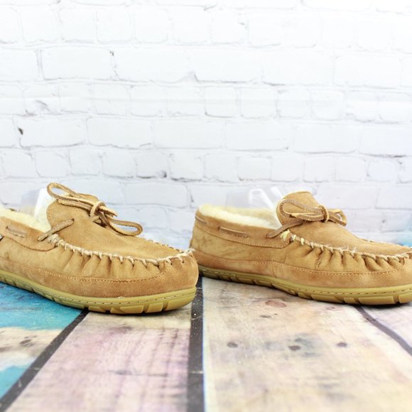 LL BEAN Wicked Good Camp Moccasins Slippers Sz 11 - Picture 2 of 9